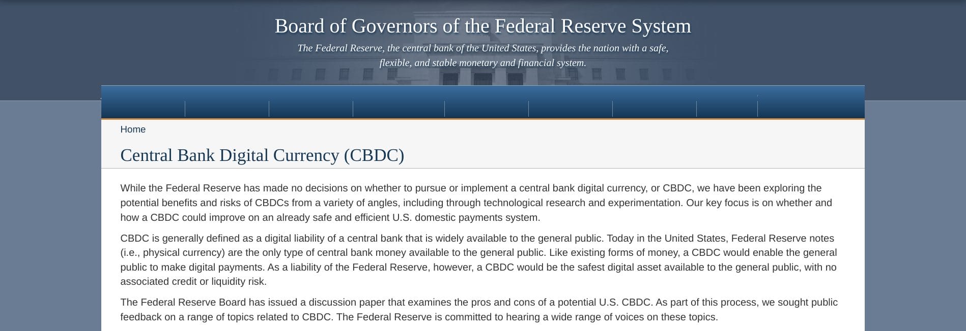 federal reserve cbdc 