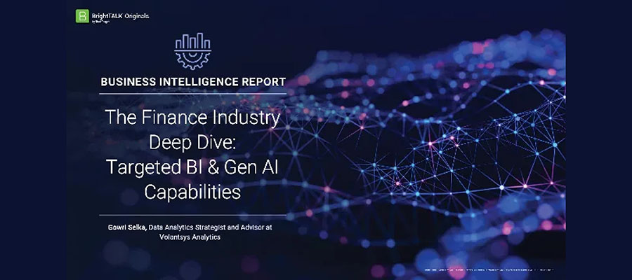 The Finance Industry Deep Dive: Targeted BI and Gen AI Capabilities