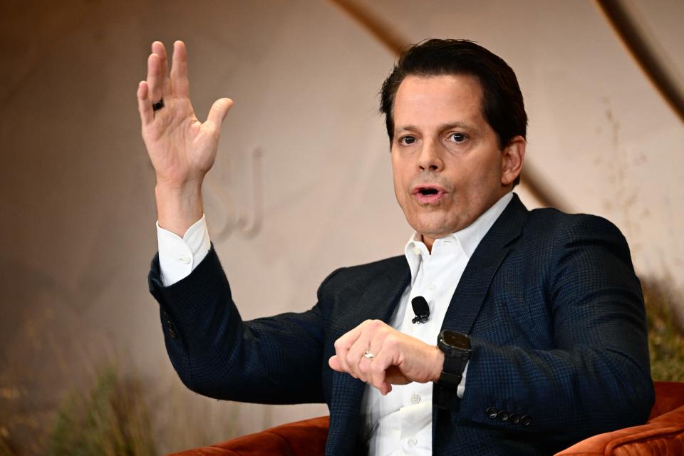 Anthony Scaramucci, founder and managing partner of SkyBridge Capital, speaks during The Wall Street Journal's WSJ Tech Live conference in Laguna Beach, California on Oct. 17, 2023. (Photo by Patrick T. Fallon / AFP) (Photo by PATRICK T. FALLON / AFP via Getty Images)