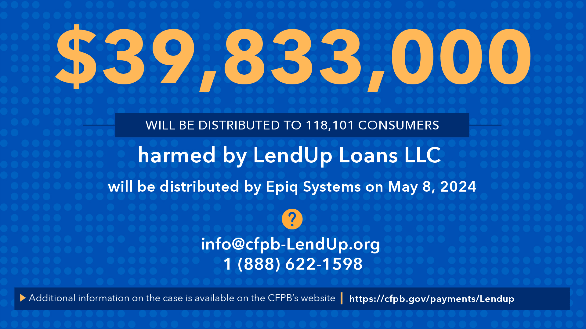 CFPB will distribute nearly $40 million to consumers defrauded by fintech firm LendUp Loans