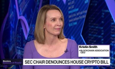 Kristin Smith speaks in the House to vote on the FIT21 cryptocurrency bill