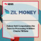 Sabeer Nelli Congratulates the Zil Money Team for Processing 14 Million Checks Till Date