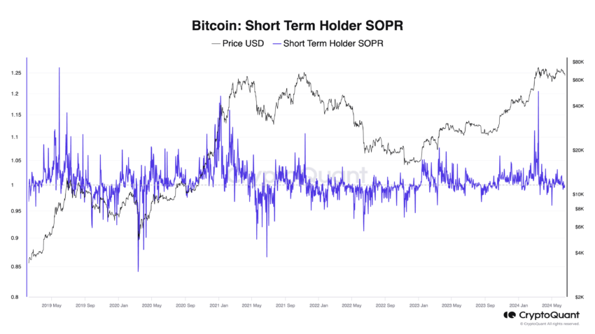 Short-Term Holder of Bitcoin SOPR