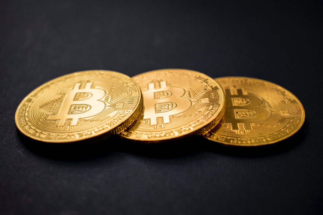 Three physical Bitcoins