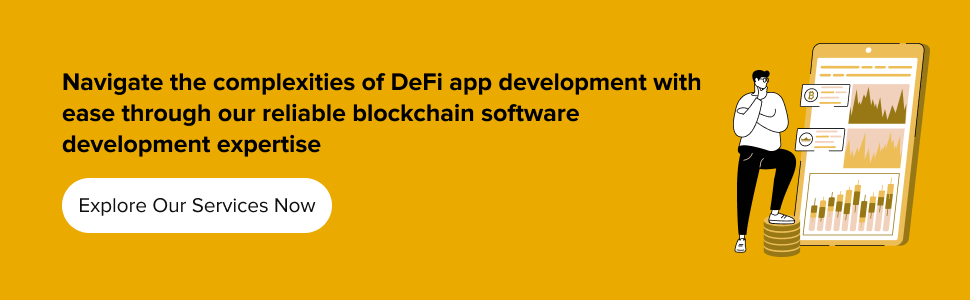 Navigate the complexities of DeFi app development with our blockchain expertise