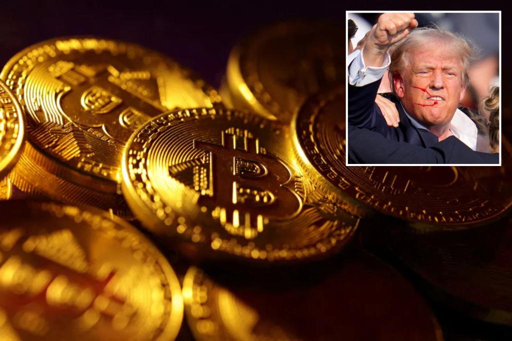 Bitcoin surges to nearly $63,000 after crypto-supporter Trump survives assassination attempt