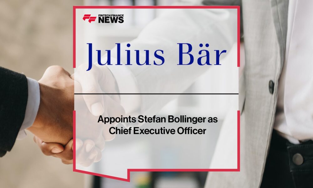 Julius Baer Appoints Stefan Bollinger as Chief Executive Officer